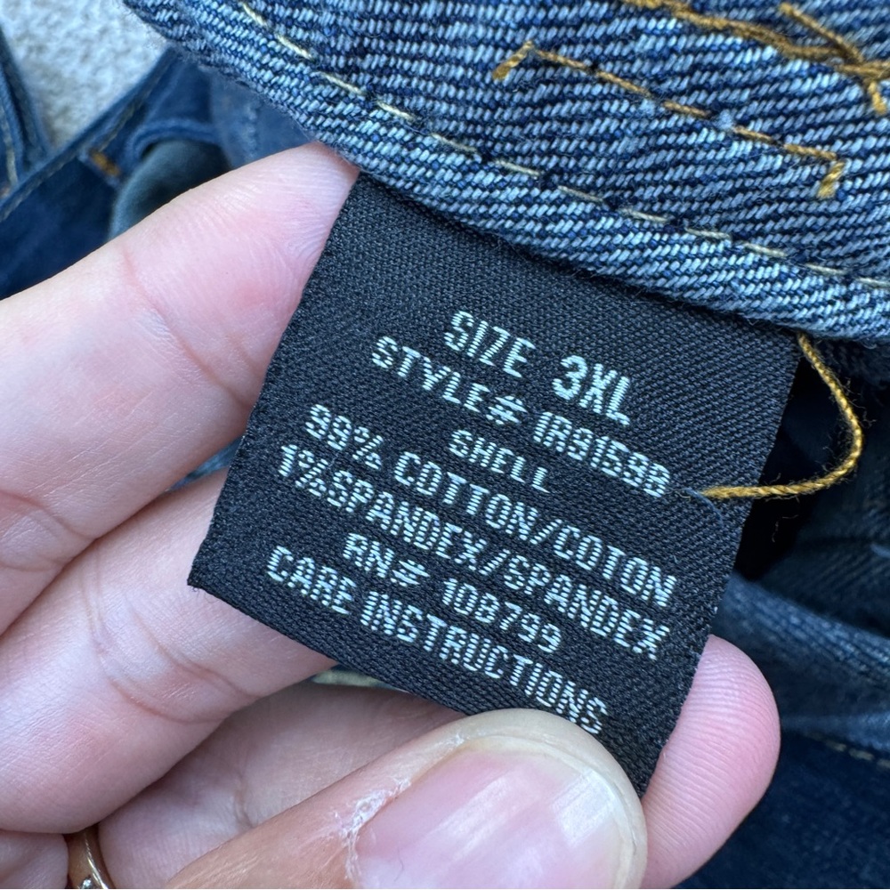 NEW Iris Dark Blue Jean Jacket Womens size 3XL - Picture 15 of 16